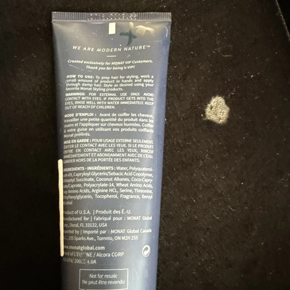 Monat Smoothing Primer‎  Anti-Frizz Only For You. Sealed  - 4oz 4063